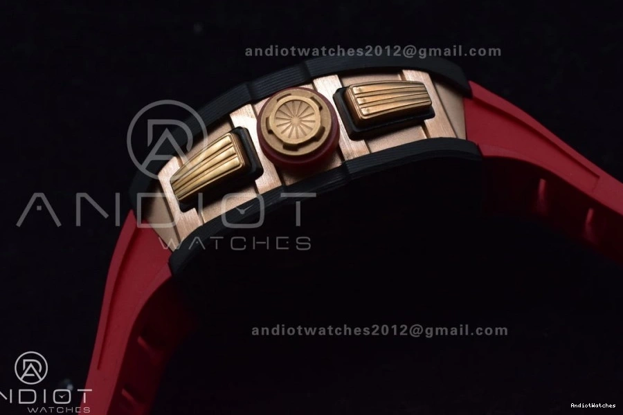 Lotus Edition 1020 RM011 Crystal Dial A7750 V Rubber Red on Strap ModernLook Best Chrono NTPT KVF 1:1 1117